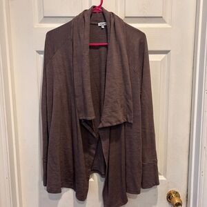 Splendid Womens Cardigan Shawl Collar Open Front Long Sleeve Cardigan‎ Sz Large